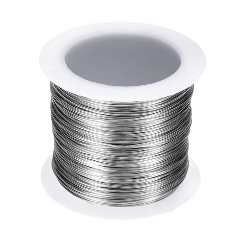 HARFINGTON Artistic Wire Schmuckdraht, 43 m Länge, 22 Gauge, Edelstahl, anlaufgeschützt, Perlenstickerei für Schmuckherstellung, Zubehör, Basteln von HARFINGTON