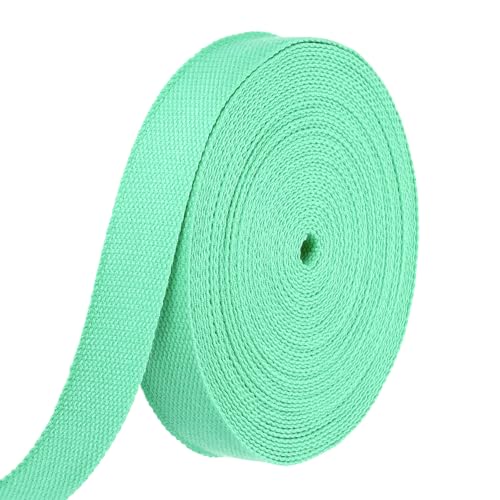 HARFINGTON Baumwoll-Gurtband, 3,3 cm, 15,3 m, Polyester-Baumwollgewebe, Köperband, Band für Kunst und Handwerk, Gurtband, Tragetasche, Griff, Stoffgürtel, Outdoor-Zubehör, Hellgrün HARFINGTON Baumwoll-Gurtband, 3,3 cm, 15,3 m, Polyester-Baumwollgewebe, Köperband, Band für Kunst und Handwerk, Gurtband, Tragetasche, Griff, Stoffgürtel, Outdoor-Zubehör, Hellgrün von HARFINGTON