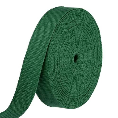 HARFINGTON Baumwoll-Gurtband, 3,3 cm, 9,1 m, Polyester-Baumwollgewebe, Köperband, Band für Kunst und Handwerk, Gurtband, Tragetasche, Griffe, Stoffgürtel, Outdoor-Zubehör, Dunkelgrün HARFINGTON Baumwoll-Gurtband, 3,3 cm, 9,1 m, Polyester-Baumwollgewebe, Köperband, Band für Kunst und Handwerk, Gurtband, Tragetasche, Griffe, Stoffgürtel, Outdoor-Zubehör, Dunkelgrün von HARFINGTON
