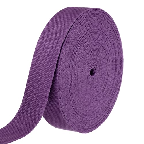 HARFINGTON Baumwoll-Gurtband, 3,8 cm, 15,3 m, Polyester-Baumwollgewebe, Köperband, Band für Kunst und Handwerk, Gurtband, Tragetasche, Griffe, Stoffgürtel, Outdoor-Zubehör, Lila HARFINGTON Baumwoll-Gurtband, 3,8 cm, 15,3 m, Polyester-Baumwollgewebe, Köperband, Band für Kunst und Handwerk, Gurtband, Tragetasche, Griffe, Stoffgürtel, Outdoor-Zubehör, Lila von HARFINGTON