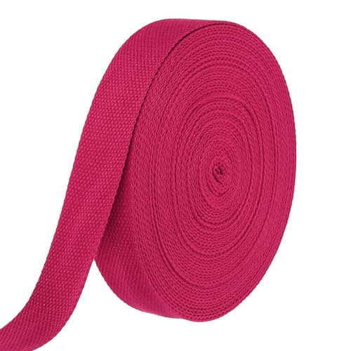 HARFINGTON Baumwoll-Gurtband, 3,8 cm, 15,3 m, Polyester-Baumwollgewebe, Köperband, Band für Kunst und Handwerk, Gurtband, Tragetasche, Griffe, Stoffgürtel, Outdoor-Zubehör, Rosenrot HARFINGTON Baumwoll-Gurtband, 3,8 cm, 15,3 m, Polyester-Baumwollgewebe, Köperband, Band für Kunst und Handwerk, Gurtband, Tragetasche, Griffe, Stoffgürtel, Outdoor-Zubehör, Rosenrot von HARFINGTON