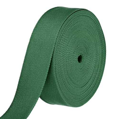 HARFINGTON Baumwoll-Gurtband, 5,1 cm, 15,3 m, Polyester-Baumwollgewebe, Köperband, Band für Kunst und Handwerk, Gurtband, Tragetasche, Griffe, Stoffgürtel, Outdoor-Zubehör, Dunkelgrün HARFINGTON Baumwoll-Gurtband, 5,1 cm, 15,3 m, Polyester-Baumwollgewebe, Köperband, Band für Kunst und Handwerk, Gurtband, Tragetasche, Griffe, Stoffgürtel, Outdoor-Zubehör, Dunkelgrün von HARFINGTON