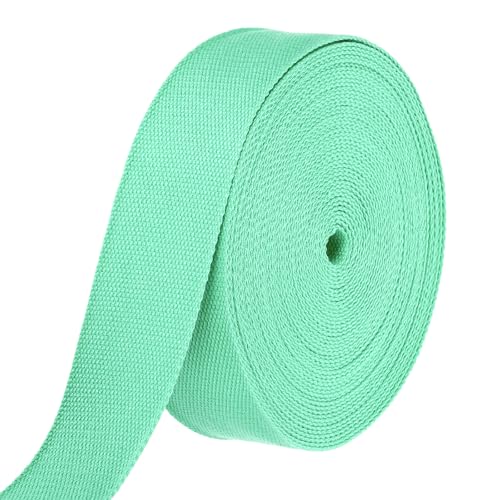 HARFINGTON Baumwoll-Gurtband, 5,1 cm, 15,3 m, Polyester-Baumwollgewebe, Köperband, Band für Kunst und Handwerk, Gurtband, Tragetasche, Griffe, Stoffgürtel, Outdoor-Zubehör, Hellgrün HARFINGTON Baumwoll-Gurtband, 5,1 cm, 15,3 m, Polyester-Baumwollgewebe, Köperband, Band für Kunst und Handwerk, Gurtband, Tragetasche, Griffe, Stoffgürtel, Outdoor-Zubehör, Hellgrün von HARFINGTON