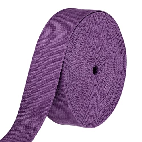 HARFINGTON Baumwoll-Gurtband, 5,1 cm, 15,3 m, Polyester-Baumwollgewebe, Köperband, Band für Kunst und Handwerk, Gurtband, Tragetasche, Griffe, Stoffgürtel, Outdoor-Zubehör, Lila HARFINGTON Baumwoll-Gurtband, 5,1 cm, 15,3 m, Polyester-Baumwollgewebe, Köperband, Band für Kunst und Handwerk, Gurtband, Tragetasche, Griffe, Stoffgürtel, Outdoor-Zubehör, Lila von HARFINGTON