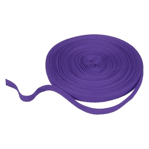 HARFINGTON Baumwoll-Twillband, 0,9 cm, 22,7 m, Fischgräten-Gurtband, Rolle, Schrägband, für Heimwerker, Basteln, Nähen, Geschenkverpackung, Dunkelviolett HARFINGTON Baumwoll-Twillband, 0,9 cm, 22,7 m, Fischgräten-Gurtband, Rolle, Schrägband, für Heimwerker, Basteln, Nähen, Geschenkverpackung, Dunkelviolett von HARFINGTON