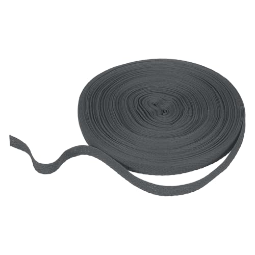 HARFINGTON Baumwoll-Twillband, 0,9 cm, 22,7 m, Fischgräten-Gurtband, Rolle, Schrägband, für Heimwerker, Basteln, Nähen, Geschenkverpackungen, Dunkelgrau HARFINGTON Baumwoll-Twillband, 0,9 cm, 22,7 m, Fischgräten-Gurtband, Rolle, Schrägband, für Heimwerker, Basteln, Nähen, Geschenkverpackungen, Dunkelgrau von HARFINGTON