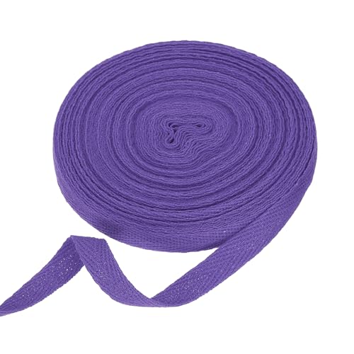 HARFINGTON Baumwoll-Twillband, 0,9 cm, 9,5 m, Fischgräten-Gurtband, Rolle, Schrägband, für Bastelarbeiten, Nähen, Geschenkverpackungen, Dunkelviolett HARFINGTON Baumwoll-Twillband, 0,9 cm, 9,5 m, Fischgräten-Gurtband, Rolle, Schrägband, für Bastelarbeiten, Nähen, Geschenkverpackungen, Dunkelviolett von HARFINGTON