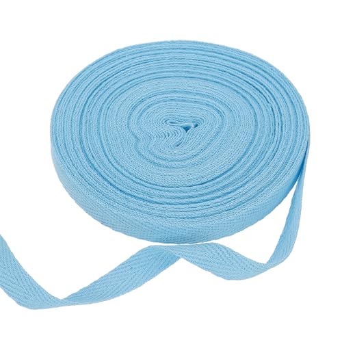 HARFINGTON Baumwoll-Twillband, 0,9 cm, 9,5 m, Fischgräten-Gurtband, Rolle, Schrägband, für Bastelarbeiten, Nähen, Geschenkverpackungen, Seeblau HARFINGTON Baumwoll-Twillband, 0,9 cm, 9,5 m, Fischgräten-Gurtband, Rolle, Schrägband, für Bastelarbeiten, Nähen, Geschenkverpackungen, Seeblau von HARFINGTON