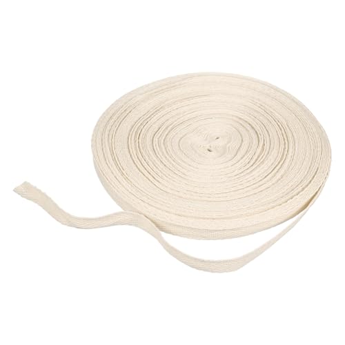 HARFINGTON Baumwoll-Twillband, 0,95 cm, 22,7 m, Fischgräten-Gurtband, Rolle, Schrägband, für Bastelarbeiten, Nähen, Geschenkverpackungen, Beige HARFINGTON Baumwoll-Twillband, 0,95 cm, 22,7 m, Fischgräten-Gurtband, Rolle, Schrägband, für Bastelarbeiten, Nähen, Geschenkverpackungen, Beige von HARFINGTON