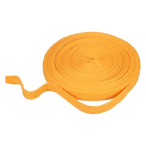 HARFINGTON Baumwoll-Twillband, 1,6 cm, 22,7 m, Fischgräten-Gurtband, Rolle, Schrägband für Bastelarbeiten, Nähen, Geschenkverpackungen, goldfarben HARFINGTON Baumwoll-Twillband, 1,6 cm, 22,7 m, Fischgräten-Gurtband, Rolle, Schrägband für Bastelarbeiten, Nähen, Geschenkverpackungen, goldfarben von HARFINGTON