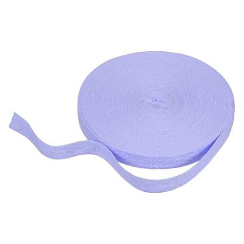 HARFINGTON Baumwoll-Twillband, 1,6 cm, 22,7 m, Fischgräten-Gurtband, Rolle, Schrägband für Heimwerker, Handwerk, Nähen, Geschenkverpackung, Hellviolett HARFINGTON Baumwoll-Twillband, 1,6 cm, 22,7 m, Fischgräten-Gurtband, Rolle, Schrägband für Heimwerker, Handwerk, Nähen, Geschenkverpackung, Hellviolett von HARFINGTON