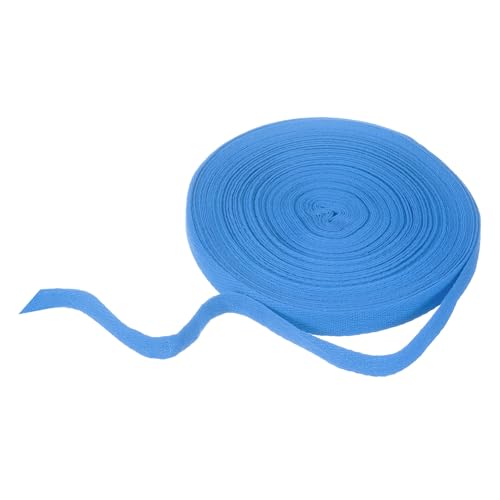 HARFINGTON Baumwoll-Twillband, 1,6 cm, 22 m, Fischgräten-Gurtband, Rolle, Schrägband, für Bastelarbeiten, Nähen, Geschenkverpackungen, Blau HARFINGTON Baumwoll-Twillband, 1,6 cm, 22 m, Fischgräten-Gurtband, Rolle, Schrägband, für Bastelarbeiten, Nähen, Geschenkverpackungen, Blau von HARFINGTON