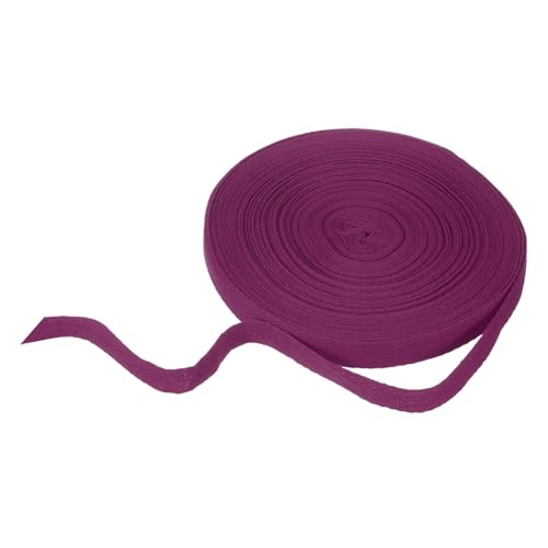HARFINGTON Baumwoll-Twillband, 1,6 cm, 22 m, Fischgräten-Gurtband, Rolle, Schrägband, für Bastelarbeiten, Nähen, Geschenkverpackungen, Magenta HARFINGTON Baumwoll-Twillband, 1,6 cm, 22 m, Fischgräten-Gurtband, Rolle, Schrägband, für Bastelarbeiten, Nähen, Geschenkverpackungen, Magenta von HARFINGTON