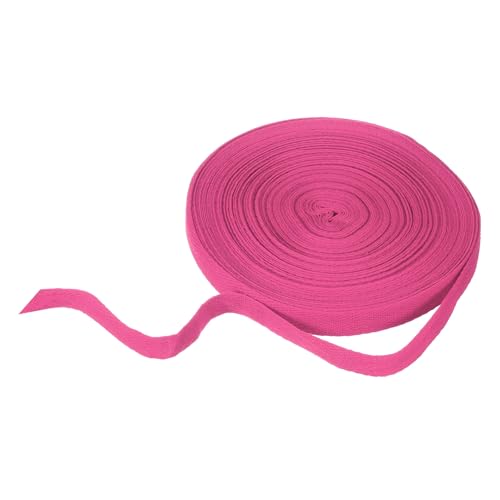 HARFINGTON Baumwoll-Twillband, 1,6 cm, 22 m, Fischgräten-Gurtband, Rolle, Schrägband, für Bastelarbeiten, Nähen, Geschenkverpackungen, Rosenrot HARFINGTON Baumwoll-Twillband, 1,6 cm, 22 m, Fischgräten-Gurtband, Rolle, Schrägband, für Bastelarbeiten, Nähen, Geschenkverpackungen, Rosenrot von HARFINGTON