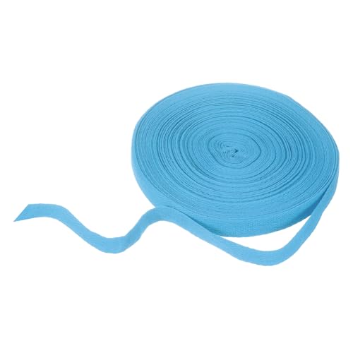 HARFINGTON Baumwoll-Twillband, 1,6 cm, 22 m, Fischgräten-Gurtband, Rolle, Schrägband, für Bastelarbeiten, Nähen, Geschenkverpackungen, Seeblau HARFINGTON Baumwoll-Twillband, 1,6 cm, 22 m, Fischgräten-Gurtband, Rolle, Schrägband, für Bastelarbeiten, Nähen, Geschenkverpackungen, Seeblau von HARFINGTON
