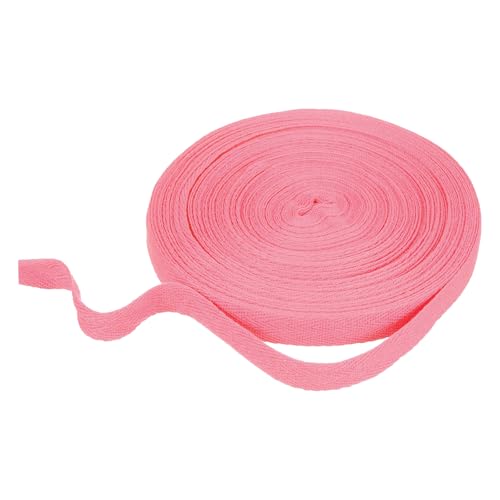 HARFINGTON Baumwoll-Twillband, 1,6 cm, 23 Meter, Fischgräten-Gurtband, Rolle, Schrägband, zum Basteln, Nähen, Geschenkverpacken, Rosa HARFINGTON Baumwoll-Twillband, 1,6 cm, 23 Meter, Fischgräten-Gurtband, Rolle, Schrägband, zum Basteln, Nähen, Geschenkverpacken, Rosa von HARFINGTON