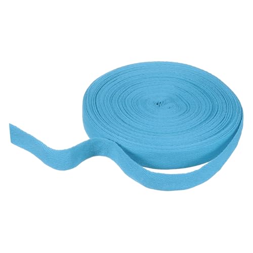 HARFINGTON Baumwoll-Twillband, 1,9 cm, 22 m, Fischgräten-Gurtband, Rolle, Schrägband, für Bastelarbeiten, Nähen, Geschenkverpackungen, Seeblau HARFINGTON Baumwoll-Twillband, 1,9 cm, 22 m, Fischgräten-Gurtband, Rolle, Schrägband, für Bastelarbeiten, Nähen, Geschenkverpackungen, Seeblau von HARFINGTON