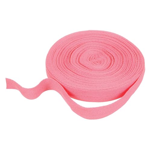 HARFINGTON Baumwoll-Twillband, 1,9 cm, 23 Meter, Fischgräten-Gurtband, Rolle, Schrägband, zum Basteln, Nähen, Geschenkverpacken, Rosa HARFINGTON Baumwoll-Twillband, 1,9 cm, 23 Meter, Fischgräten-Gurtband, Rolle, Schrägband, zum Basteln, Nähen, Geschenkverpacken, Rosa von HARFINGTON