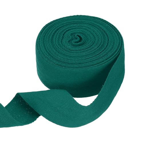 HARFINGTON Baumwoll-Twillband, 4,8 cm, 9,1 m, Fischgräten-Gurtband, Rolle, Schrägband, für Bastelarbeiten, Nähen, Geschenkverpackungen, Dunkelgrün HARFINGTON Baumwoll-Twillband, 4,8 cm, 9,1 m, Fischgräten-Gurtband, Rolle, Schrägband, für Bastelarbeiten, Nähen, Geschenkverpackungen, Dunkelgrün von HARFINGTON