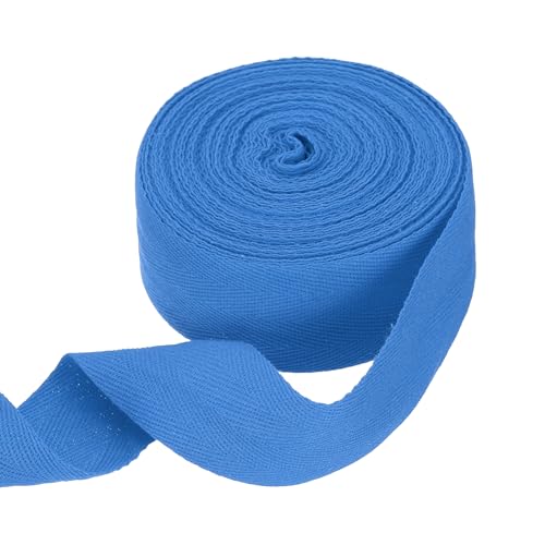 HARFINGTON Baumwoll-Twillband, 4,8 cm, 9,1 m, Fischgräten-Gurtband, Rolle, Schrägband, für Bastelarbeiten, Nähen, Geschenkverpackungen, Ozeanblau HARFINGTON Baumwoll-Twillband, 4,8 cm, 9,1 m, Fischgräten-Gurtband, Rolle, Schrägband, für Bastelarbeiten, Nähen, Geschenkverpackungen, Ozeanblau von HARFINGTON