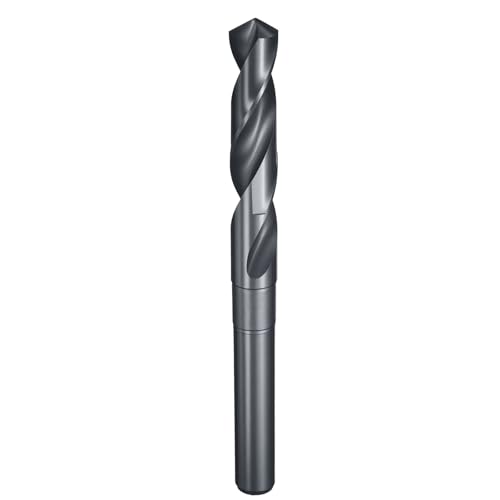HARFINGTON Bohrer, 14,5 mm, reduzierter Schaft, rund, 4341, Hochgeschwindigkeitsstahl, Nitrieren, schwarz, 118°-Standardspitze für Kunststoff, Holz, Kupfer, Aluminium, Eisen, mittelweiches Metall HARFINGTON Bohrer, 14,5 mm, reduzierter Schaft, rund, 4341, Hochgeschwindigkeitsstahl, Nitrieren, schwarz, 118°-Standardspitze für Kunststoff, Holz, Kupfer, Aluminium, Eisen, mittelweiches Metall von HARFINGTON