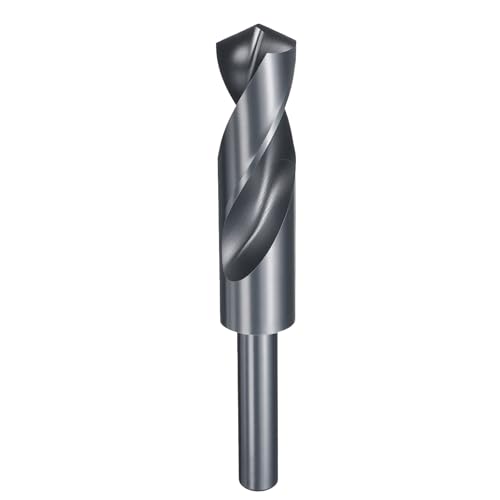 HARFINGTON Bohrer, 23,5 mm, reduzierter Schaft, rund, 4341, Hochgeschwindigkeitsstahl, Nitrieren, schwarz, 118°-Standardspitze für Kunststoff, Holz, Kupfer, Aluminium, Eisen, mittelweiches Metall HARFINGTON Bohrer, 23,5 mm, reduzierter Schaft, rund, 4341, Hochgeschwindigkeitsstahl, Nitrieren, schwarz, 118°-Standardspitze für Kunststoff, Holz, Kupfer, Aluminium, Eisen, mittelweiches Metall von HARFINGTON