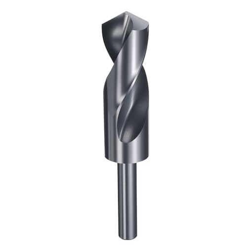 HARFINGTON Bohrer, 28,5 mm, reduzierter Schaft, rund, 4341, Hochgeschwindigkeitsstahl, Nitrieren, schwarz, 118°-Standardspitze für Kunststoff, Holz, Kupfer, Aluminium, Eisen, mittelweiches Metall HARFINGTON Bohrer, 28,5 mm, reduzierter Schaft, rund, 4341, Hochgeschwindigkeitsstahl, Nitrieren, schwarz, 118°-Standardspitze für Kunststoff, Holz, Kupfer, Aluminium, Eisen, mittelweiches Metall von HARFINGTON