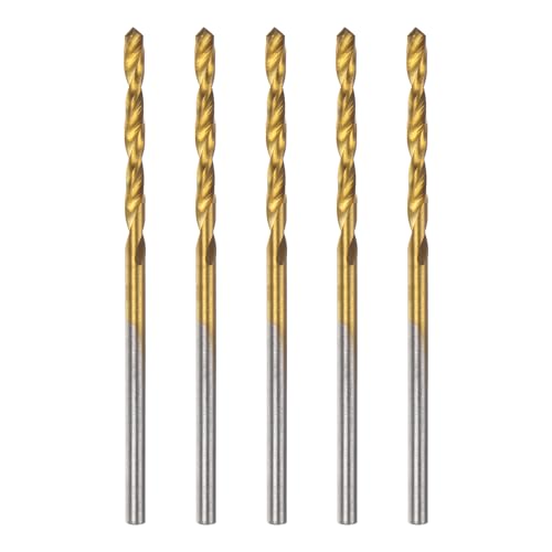HARFINGTON Brad Point Bohrer, 2 mm Durchmesser, HSS4241, gerader Rundschaft, metrischer Spiralbohrer für Tischler, Holzbearbeitung, Kunststoff, Gummi, goldfarben, 5 Stück HARFINGTON Brad Point Bohrer, 2 mm Durchmesser, HSS4241, gerader Rundschaft, metrischer Spiralbohrer für Tischler, Holzbearbeitung, Kunststoff, Gummi, goldfarben, 5 Stück von HARFINGTON