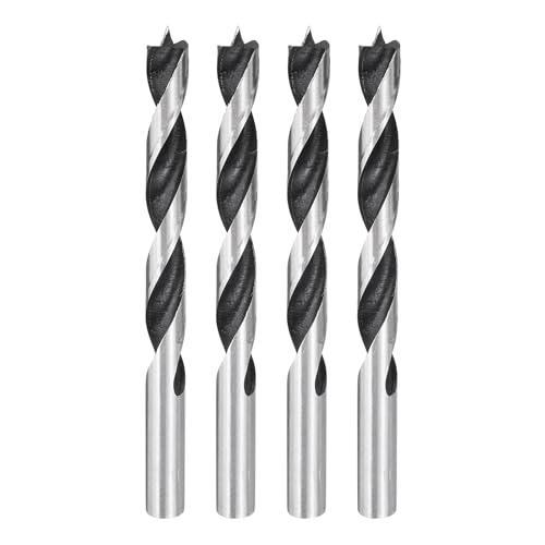 HARFINGTON Brad Point Bohrer 11 mm Durchmesser, gerader runder Schaft, metrischer Spiralbohrer für Weichholz, Hartholz, Sperrholz, Kunststoff, Gummi, silberfarben, 4 Stück HARFINGTON Brad Point Bohrer 11 mm Durchmesser, gerader runder Schaft, metrischer Spiralbohrer für Weichholz, Hartholz, Sperrholz, Kunststoff, Gummi, silberfarben, 4 Stück von HARFINGTON