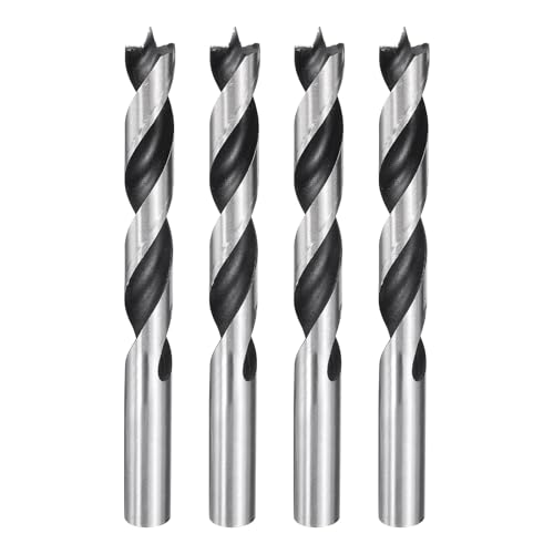 HARFINGTON Brad Point Bohrer 13 mm Durchmesser, gerader runder Schaft, metrischer Spiralbohrer für Weichholz, Hartholz, Sperrholz, Kunststoff, Gummi, silberfarben, 4 Stück HARFINGTON Brad Point Bohrer 13 mm Durchmesser, gerader runder Schaft, metrischer Spiralbohrer für Weichholz, Hartholz, Sperrholz, Kunststoff, Gummi, silberfarben, 4 Stück von HARFINGTON