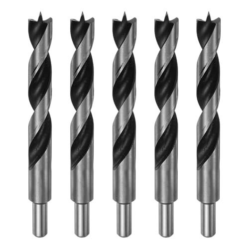 HARFINGTON Brad Point Bohrer 15 mm Durchmesser, gerader Rundschaft, metrische Zopfspitze, 9,9 cm Bohrtiefe, Spiralbohrer für Tischler, Holzbearbeitung, Kunststoff, Gummi, 5 Stück HARFINGTON Brad Point Bohrer 15 mm Durchmesser, gerader Rundschaft, metrische Zopfspitze, 9,9 cm Bohrtiefe, Spiralbohrer für Tischler, Holzbearbeitung, Kunststoff, Gummi, 5 Stück von HARFINGTON