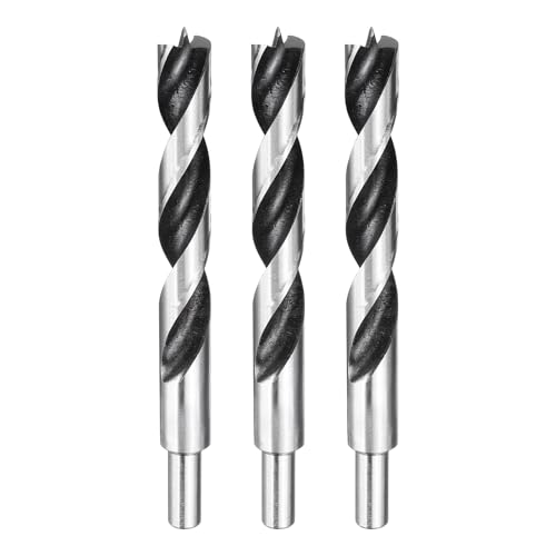 HARFINGTON Brad Point Bohrer 15 mm Durchmesser, gerader runder Schaft, metrischer Spiralbohrer für Weichholz, Hartholz, Sperrholz, Kunststoff, Gummi, silberfarben, 3 Stück HARFINGTON Brad Point Bohrer 15 mm Durchmesser, gerader runder Schaft, metrischer Spiralbohrer für Weichholz, Hartholz, Sperrholz, Kunststoff, Gummi, silberfarben, 3 Stück von HARFINGTON