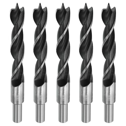 HARFINGTON Brad Point Bohrer 18 mm Durchmesser, gerader Rundschaftbohrer, metrische Zopfspitze, 3,2 cm Bohrtiefe, Spiralbohrer für Tischler, Holzbearbeitung, Kunststoff, Gummi, 5 Stück HARFINGTON Brad Point Bohrer 18 mm Durchmesser, gerader Rundschaftbohrer, metrische Zopfspitze, 3,2 cm Bohrtiefe, Spiralbohrer für Tischler, Holzbearbeitung, Kunststoff, Gummi, 5 Stück von HARFINGTON