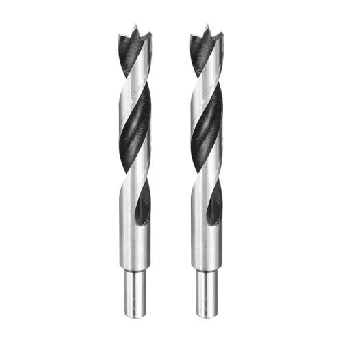 HARFINGTON Brad Point Bohrer 18 mm Durchmesser, gerader runder Schaft, metrischer Spiralbohrer für Weichholz, Hartholz, Sperrholz, Kunststoff, Gummi, silberfarben, 2 Stück HARFINGTON Brad Point Bohrer 18 mm Durchmesser, gerader runder Schaft, metrischer Spiralbohrer für Weichholz, Hartholz, Sperrholz, Kunststoff, Gummi, silberfarben, 2 Stück von HARFINGTON