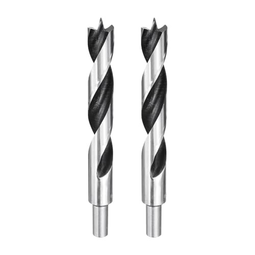 HARFINGTON Brad Point Bohrer 20 mm Durchmesser, gerader runder Schaft, metrischer Spiralbohrer für Weichholz, Hartholz, Sperrholz, Kunststoff, Gummi, silberfarben, 2 Stück HARFINGTON Brad Point Bohrer 20 mm Durchmesser, gerader runder Schaft, metrischer Spiralbohrer für Weichholz, Hartholz, Sperrholz, Kunststoff, Gummi, silberfarben, 2 Stück von HARFINGTON