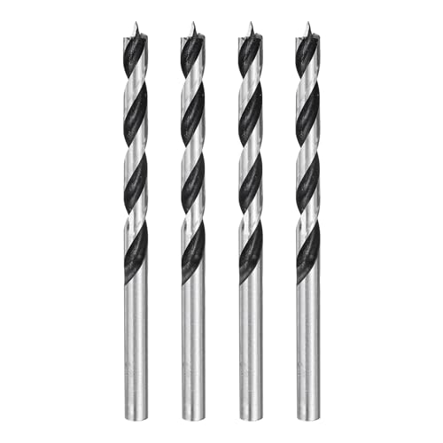 HARFINGTON Brad Point Bohrer 5,5 mm Durchmesser, gerader runder Schaft, metrischer Spiralbohrer für Weichholz, Hartholz, Sperrholz, Kunststoff, Gummi, silberfarben, 4 Stück HARFINGTON Brad Point Bohrer 5,5 mm Durchmesser, gerader runder Schaft, metrischer Spiralbohrer für Weichholz, Hartholz, Sperrholz, Kunststoff, Gummi, silberfarben, 4 Stück von HARFINGTON
