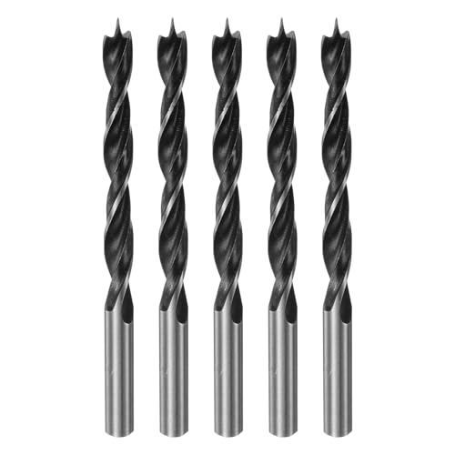 HARFINGTON Brad Point Bohrer 7,5 mm Durchmesser, gerader Stahl-Rundschaftbohrer, metrische Zopfspitze, 7,1 cm Bohrtiefe, Spiralbohrer für Tischler, Holzbearbeitung, Kunststoff, Gummi, 5 Stück HARFINGTON Brad Point Bohrer 7,5 mm Durchmesser, gerader Stahl-Rundschaftbohrer, metrische Zopfspitze, 7,1 cm Bohrtiefe, Spiralbohrer für Tischler, Holzbearbeitung, Kunststoff, Gummi, 5 Stück von HARFINGTON