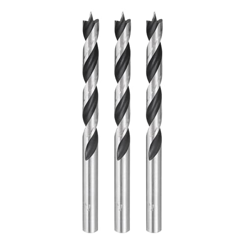 HARFINGTON Brad Point Bohrer 7,5 mm Durchmesser, gerader runder Schaft, metrischer Spiralbohrer für Weichholz, Hartholz, Sperrholz, Kunststoff, Gummi, silberfarben, 3 Stück HARFINGTON Brad Point Bohrer 7,5 mm Durchmesser, gerader runder Schaft, metrischer Spiralbohrer für Weichholz, Hartholz, Sperrholz, Kunststoff, Gummi, silberfarben, 3 Stück von HARFINGTON