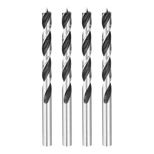 HARFINGTON Brad Point Bohrer 7 mm Durchmesser, gerader runder Schaft, metrischer Spiralbohrer für Weichholz, Hartholz, Sperrholz, Kunststoff, Gummi, silberfarben, 4 Stück HARFINGTON Brad Point Bohrer 7 mm Durchmesser, gerader runder Schaft, metrischer Spiralbohrer für Weichholz, Hartholz, Sperrholz, Kunststoff, Gummi, silberfarben, 4 Stück von HARFINGTON
