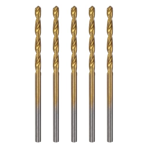 HARFINGTON Brad Point Bohrer HSS4241 mit geradem Rundschaft, metrischer Spiralbohrer für Tischler, Holzbearbeitung, Kunststoff, Gummi, goldfarben, 5 Stück HARFINGTON Brad Point Bohrer HSS4241 mit geradem Rundschaft, metrischer Spiralbohrer für Tischler, Holzbearbeitung, Kunststoff, Gummi, goldfarben, 5 Stück von HARFINGTON