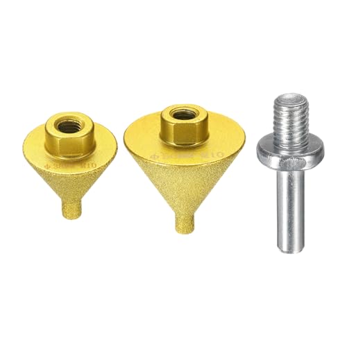 HARFINGTON Diamant-Fasen-Bit-Set, 0-3,8 cm Durchmesser, M14-Gewinde mit Adapter, Senkbohrer zum Vergrößern von Löchern für Porzellan, Fliesen, Marmor, Keramik, Glas, Steine HARFINGTON Diamant-Fasen-Bit-Set, 0-3,8 cm Durchmesser, M14-Gewinde mit Adapter, Senkbohrer zum Vergrößern von Löchern für Porzellan, Fliesen, Marmor, Keramik, Glas, Steine von HARFINGTON
