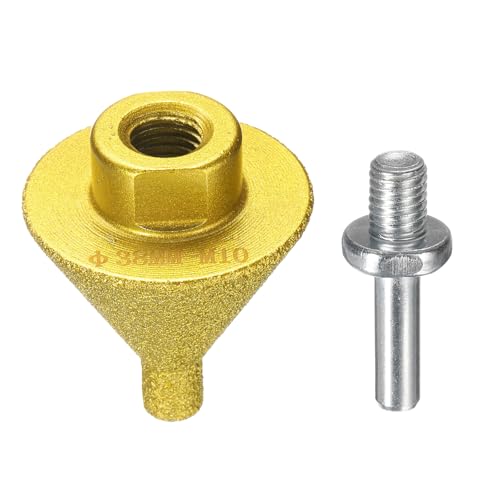 HARFINGTON Diamant-Fasenbohrer, 0-3,8 cm Durchmesser, M10-Gewinde, Kegelbohrer mit Adapter, Senkbohrer, zum Vergrößern von Löchern für Porzellan, Fliesen, Marmor, Keramik, Glas, Steine HARFINGTON Diamant-Fasenbohrer, 0-3,8 cm Durchmesser, M10-Gewinde, Kegelbohrer mit Adapter, Senkbohrer, zum Vergrößern von Löchern für Porzellan, Fliesen, Marmor, Keramik, Glas, Steine von HARFINGTON