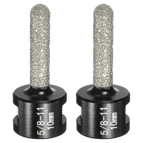 HARFINGTON Diamant-Finger-Bit, 10 mm Durchmesser, Trockenkern, 2 Löcher mit 5/8-Zoll-11-Gewinde, Diamant-Fasenbohrer zum Vergrößern, Formen, Fräsen vorhandener Löcher auf Porzellanfliesen HARFINGTON Diamant-Finger-Bit, 10 mm Durchmesser, Trockenkern, 2 Löcher mit 5/8-Zoll-11-Gewinde, Diamant-Fasenbohrer zum Vergrößern, Formen, Fräsen vorhandener Löcher auf Porzellanfliesen von HARFINGTON