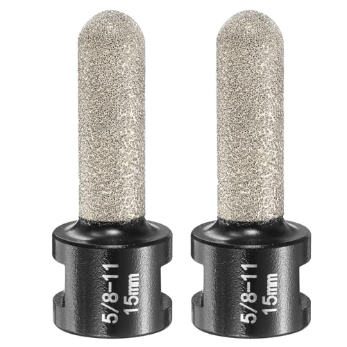 HARFINGTON Diamant-Finger-Bit, 15 mm Durchmesser, trockener Kern mit 5/8-Zoll-11-Gewinde, Diamant-Fasenbohrer zum Vergrößern, Formen, Fräsen vorhandener Löcher auf Porzellan, Fliesen, Keramik von HARFINGTON