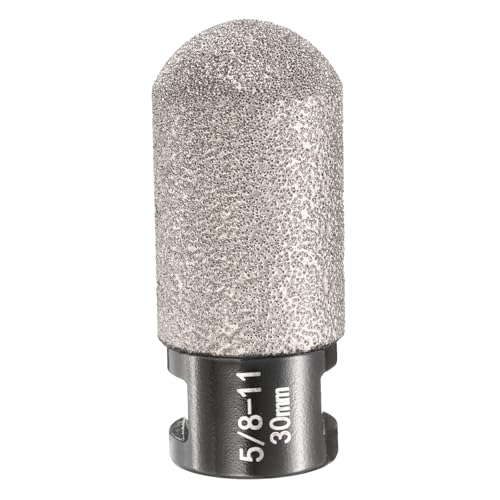 HARFINGTON Diamant-Finger-Bit, 30 mm Durchmesser, Trockenkernbohrer mit 5/8-Zoll-11-Gewinde, Diamant-Fasenbohrer zum Vergrößern, Formen, Fräsen vorhandener Löcher auf Porzellan, Fliesen, Keramik HARFINGTON Diamant-Finger-Bit, 30 mm Durchmesser, Trockenkernbohrer mit 5/8-Zoll-11-Gewinde, Diamant-Fasenbohrer zum Vergrößern, Formen, Fräsen vorhandener Löcher auf Porzellan, Fliesen, Keramik von HARFINGTON