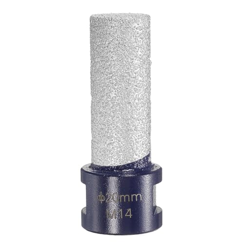 HARFINGTON Diamant-Fingerfräs-Bits, 20 mm Durchmesser, 5/8-Zoll-11-Gewinde, Diamant-Fräsbohrer zum Vergrößern, Formen vorhandener Löcher in Porzellan, Keramik, Fliesen, Marmor, Blau HARFINGTON Diamant-Fingerfräs-Bits, 20 mm Durchmesser, 5/8-Zoll-11-Gewinde, Diamant-Fräsbohrer zum Vergrößern, Formen vorhandener Löcher in Porzellan, Keramik, Fliesen, Marmor, Blau von HARFINGTON