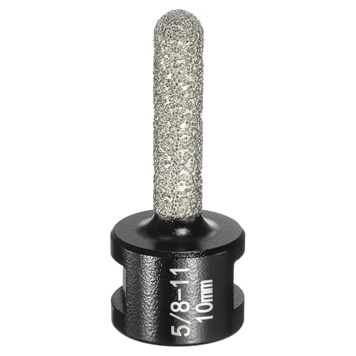 HARFINGTON Diamant-Fingerfräse, 10 mm, 2 Löcher mit 5/8-Zoll-11-Gewinde zum Vergrößern, Formen, Fräsen vorhandener Löcher auf Marmor-Arbeitsplatte, Schwarz HARFINGTON Diamant-Fingerfräse, 10 mm, 2 Löcher mit 5/8-Zoll-11-Gewinde zum Vergrößern, Formen, Fräsen vorhandener Löcher auf Marmor-Arbeitsplatte, Schwarz von HARFINGTON