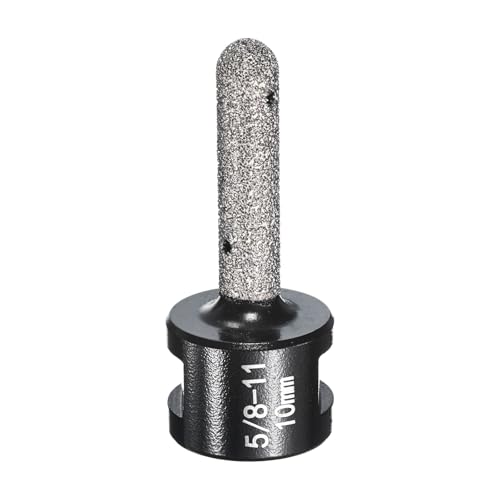 HARFINGTON Diamant-Fingerfräser, 10 mm, 2 Löcher mit 5/8-Zoll-11-Gewinde zum Vergrößern, Formen, Fräsen vorhandener Löcher auf Marmor-Arbeitsplatte, Schwarz HARFINGTON Diamant-Fingerfräser, 10 mm, 2 Löcher mit 5/8-Zoll-11-Gewinde zum Vergrößern, Formen, Fräsen vorhandener Löcher auf Marmor-Arbeitsplatte, Schwarz von HARFINGTON