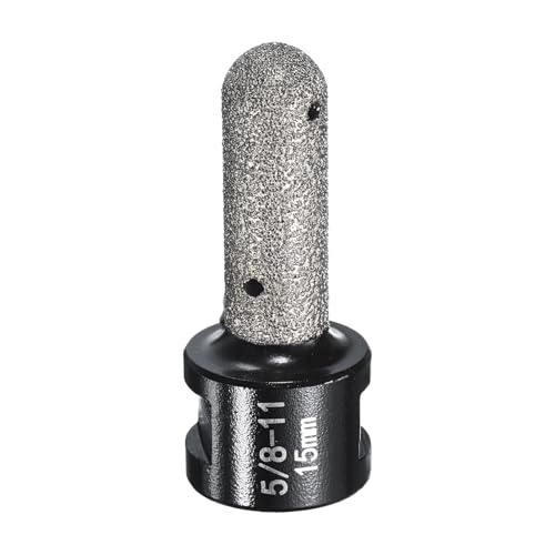 HARFINGTON Diamant-Fingerfräser, 15 mm, 2 Löcher mit 5/8-Zoll-11-Gewinde zum Vergrößern, Formen, Fräsen vorhandener Löcher auf Marmor-Arbeitsplatte, Schwarz HARFINGTON Diamant-Fingerfräser, 15 mm, 2 Löcher mit 5/8-Zoll-11-Gewinde zum Vergrößern, Formen, Fräsen vorhandener Löcher auf Marmor-Arbeitsplatte, Schwarz von HARFINGTON