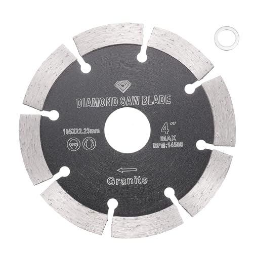 HARFINGTON Diamantsägeblatt, 10,2 cm Durchmesser, 2,2 cm Dorn Kreisschneidrad mit 2,2 cm auf 1,6 cm Dorn Adapter, Reduzierring für Mauerwerk, Fliesen, Marmor, Keramik, Beton, Zement, Ziegel, Schwarz HARFINGTON Diamantsägeblatt, 10,2 cm Durchmesser, 2,2 cm Dorn Kreisschneidrad mit 2,2 cm auf 1,6 cm Dorn Adapter, Reduzierring für Mauerwerk, Fliesen, Marmor, Keramik, Beton, Zement, Ziegel, Schwarz von HARFINGTON